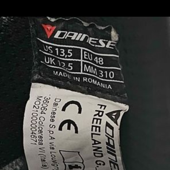 Mens - Dianese Gore-tex motorcycle boots US 13.5 - Picture 2 of 5